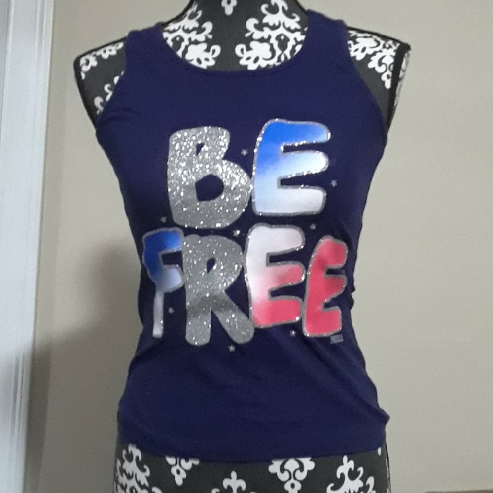 Blue tank top. Gently used. Size 10